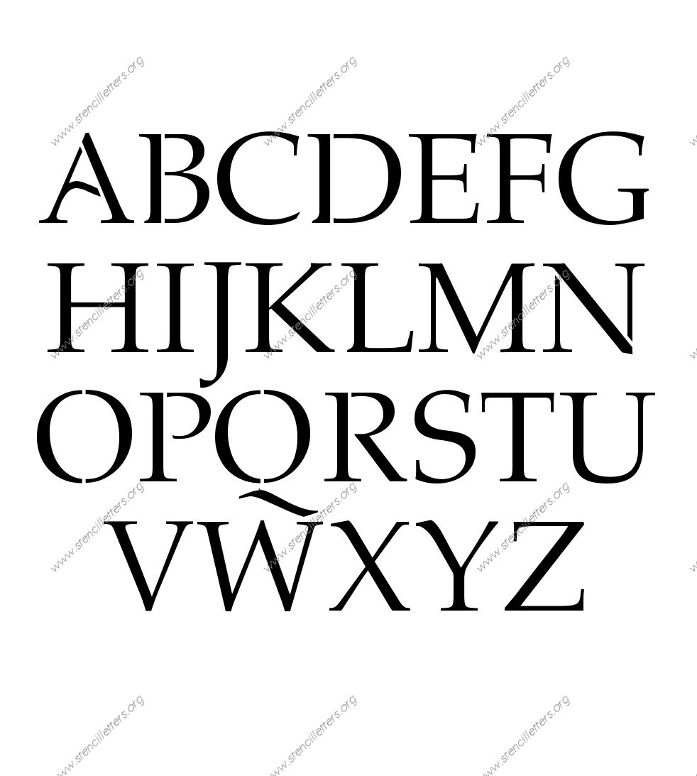 1990s Headline personalized stencils letter stencils to order