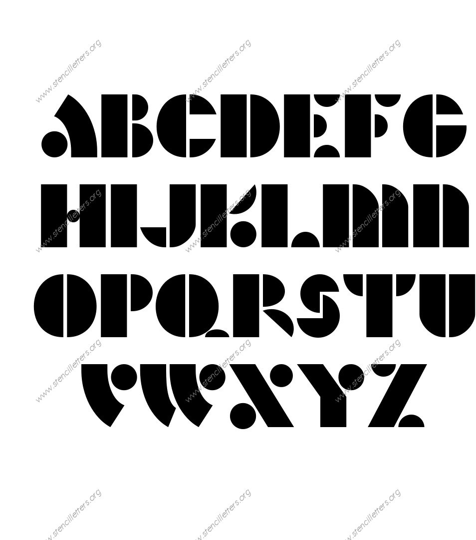 Art Deco Bold Custom Made to Order Stencil