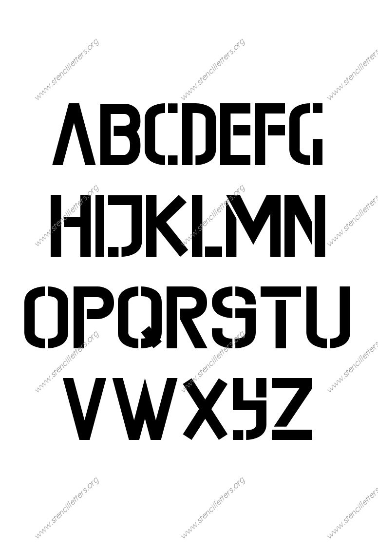 Contemporary Modern Custom Made to Order Stencil