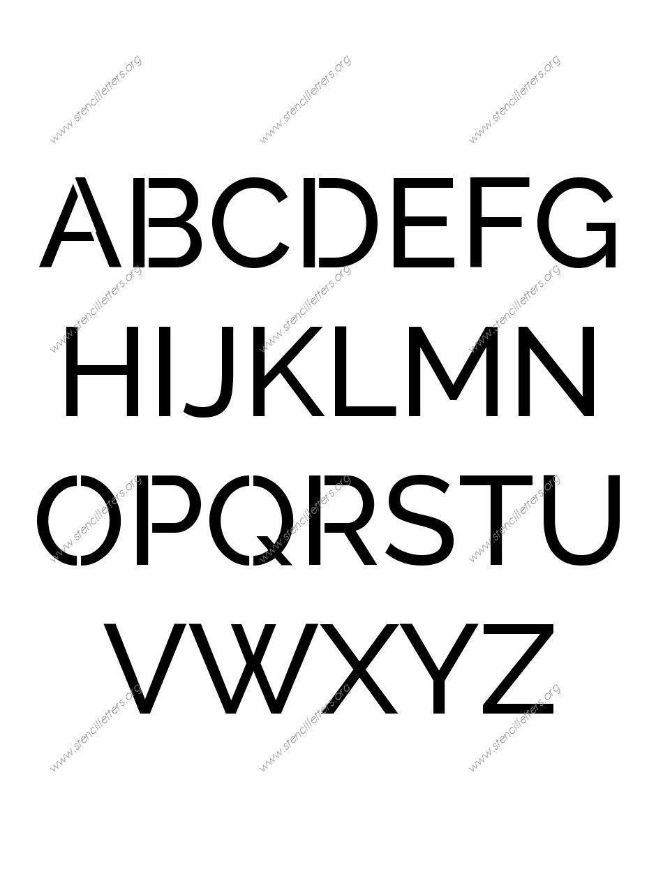 Smooth Elegant Sans personalized stencils letter stencils to order