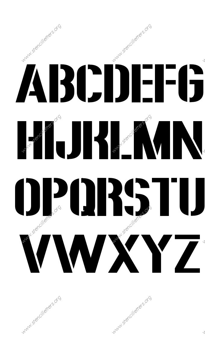 Rough Bold Custom Made to Order Stencil