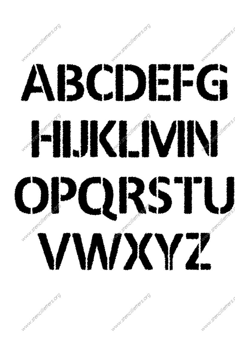 Woodcut Novelty personalized stencils letter stencils to order