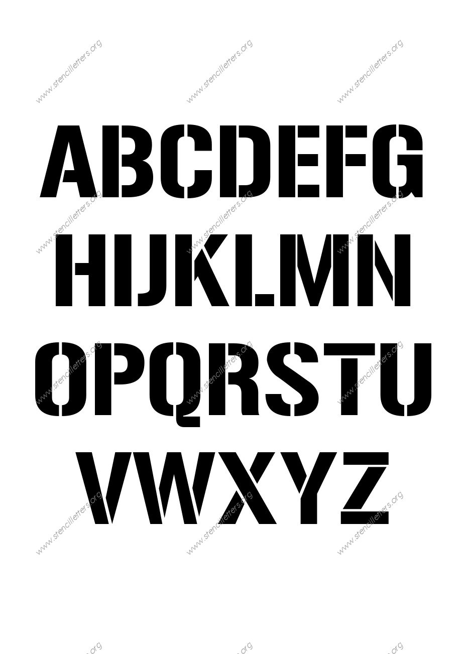 1970s Novelty personalized stencils letter stencils to order