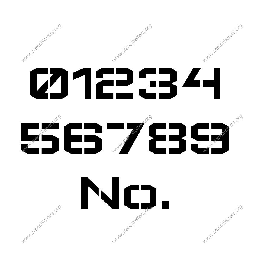 Square Block Elegant A to Z uppercase letter stencils