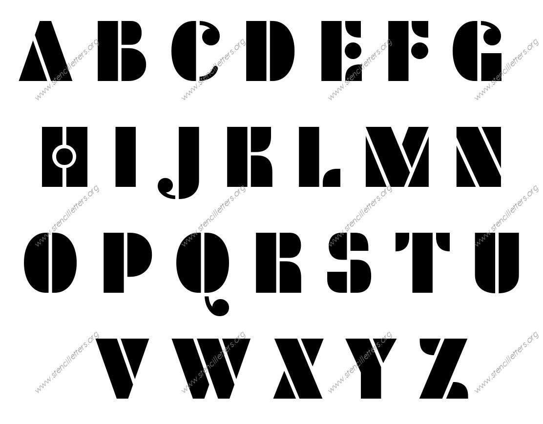 Circular Elegant personalized stencils letter stencils to order
