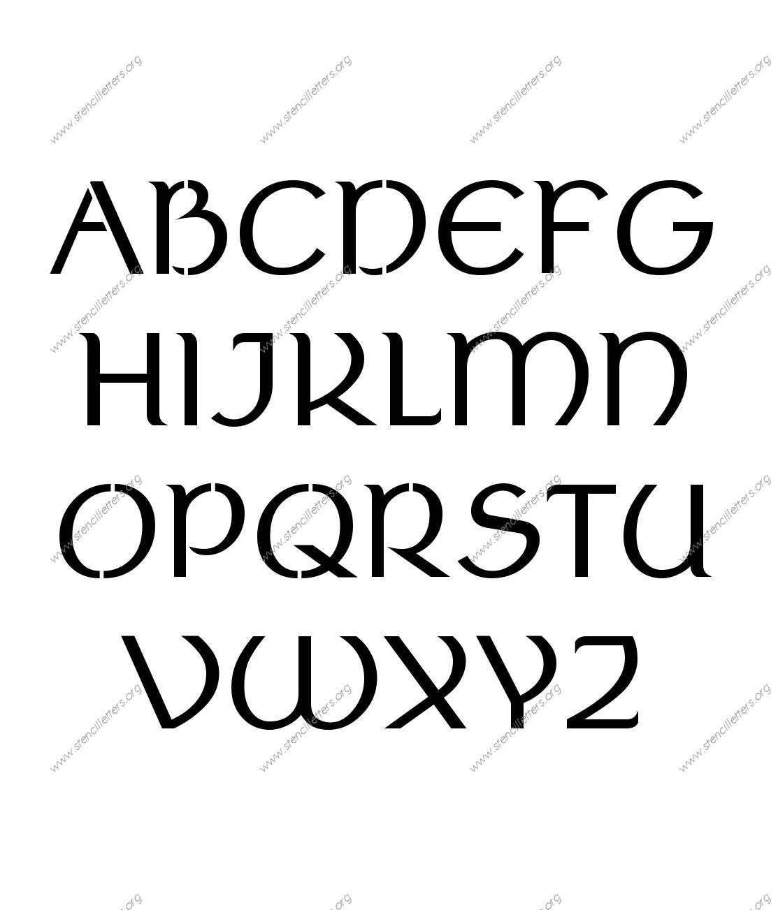 Ancient Celtic Custom Made to Order Stencil