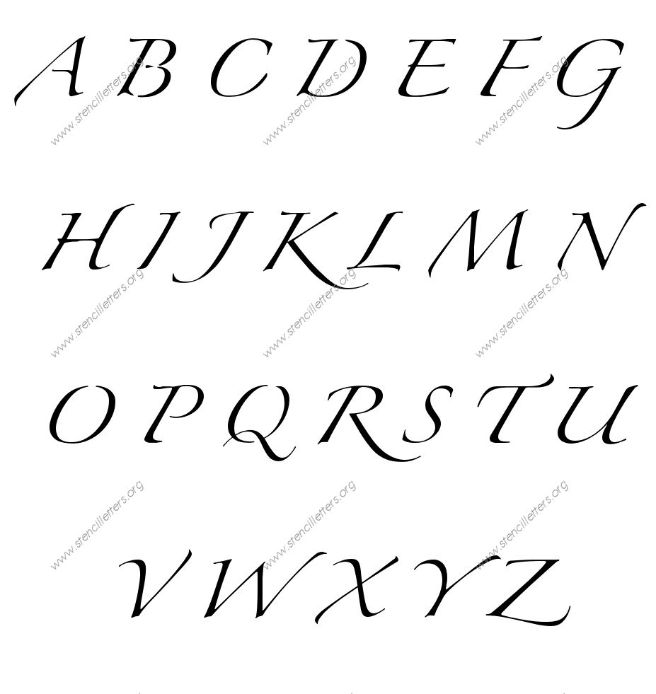 Script Cursive Custom Made to Order Stencil