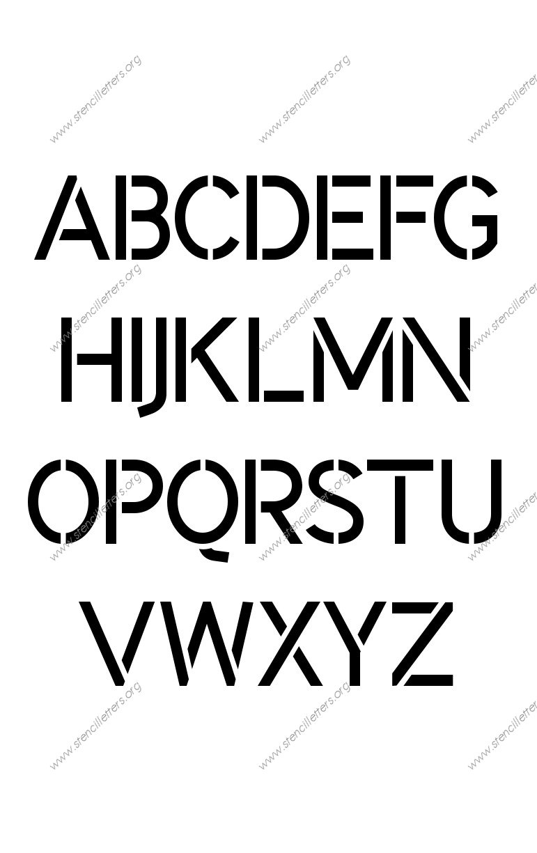 Clean Modern Custom Made to Order Stencil
