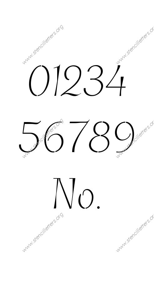 Fancy Italic A to Z uppercase letter stencils