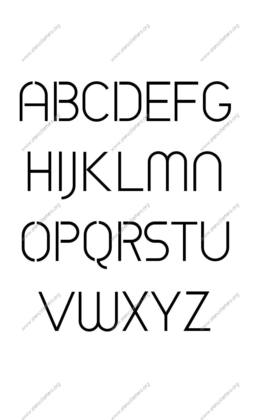 Avant-garde Circle personalized stencils letter stencils to order