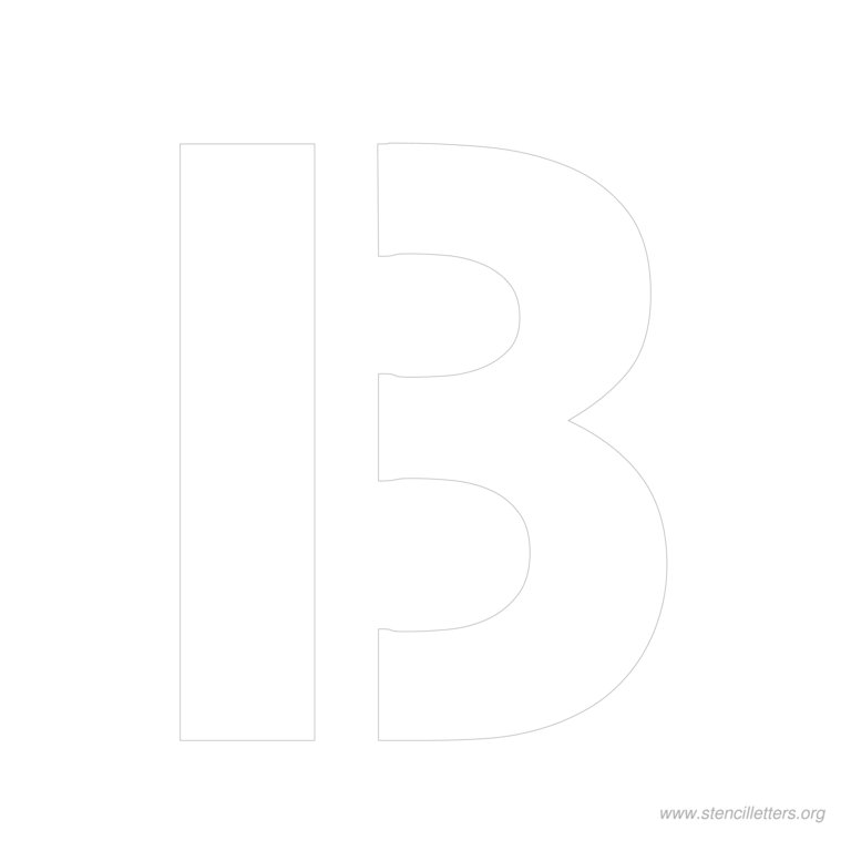 11 inch stencil letter b 11 inch stencil letter b