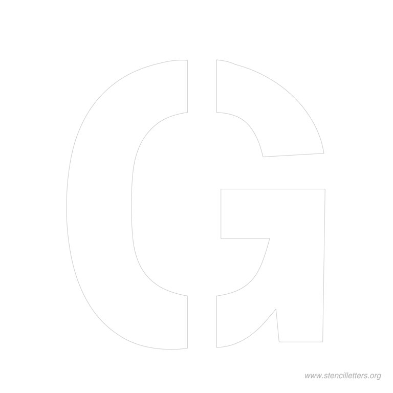 11 inch stencil letter g 11 inch stencil letter g