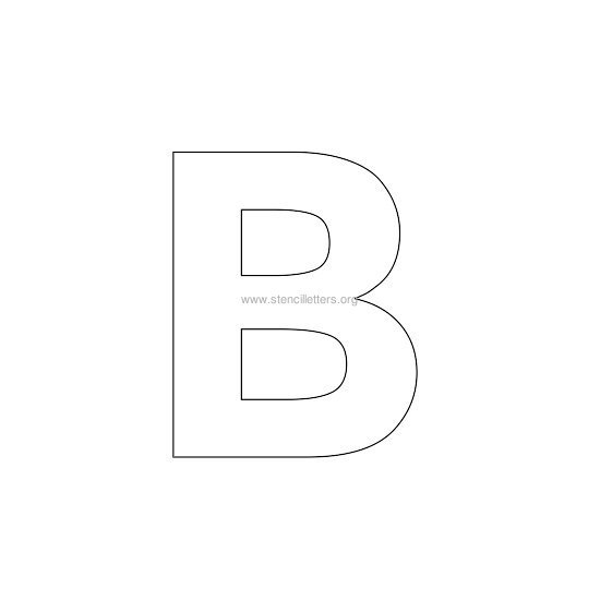 bold stencil letter