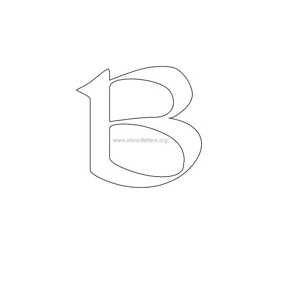 celtic stencil letter b celtic stencil letter b