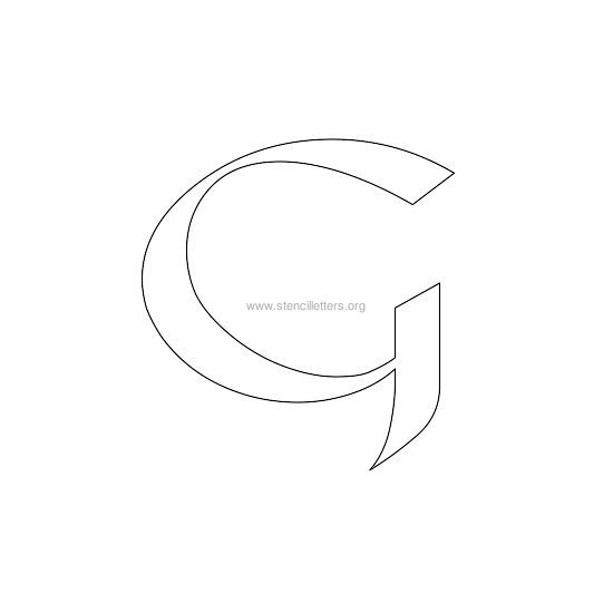 celtic stencil letter g celtic stencil letter g