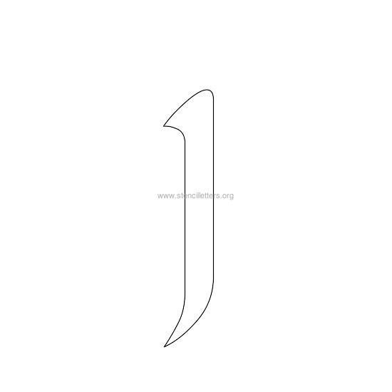 celtic stencil letter j celtic stencil letter j