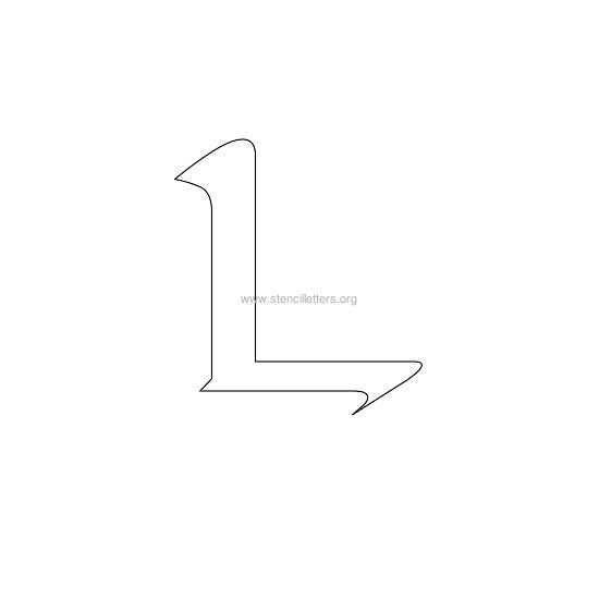 celtic stencil letter l celtic stencil letter l