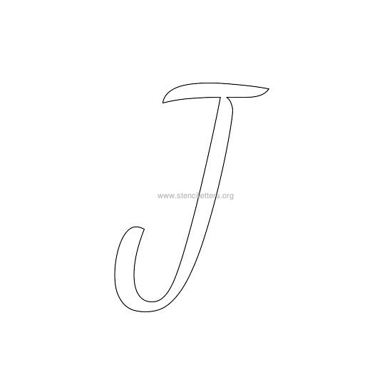 uppercase wedding stencil letter j uppercase wedding stencil letter j