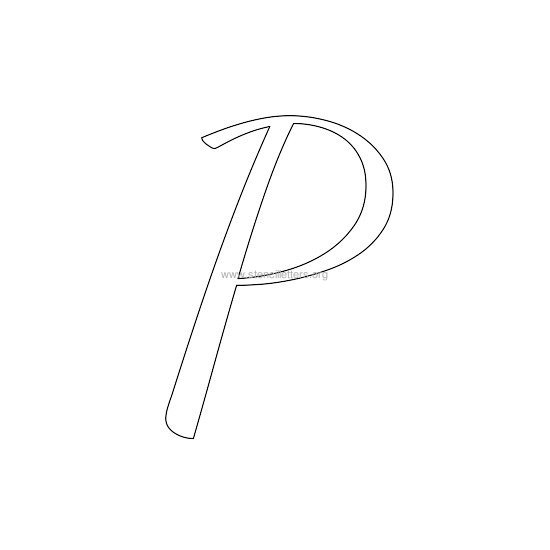 uppercase wedding stencil letter p uppercase wedding stencil letter p