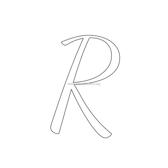 uppercase wedding stencil letter r uppercase wedding stencil letter r
