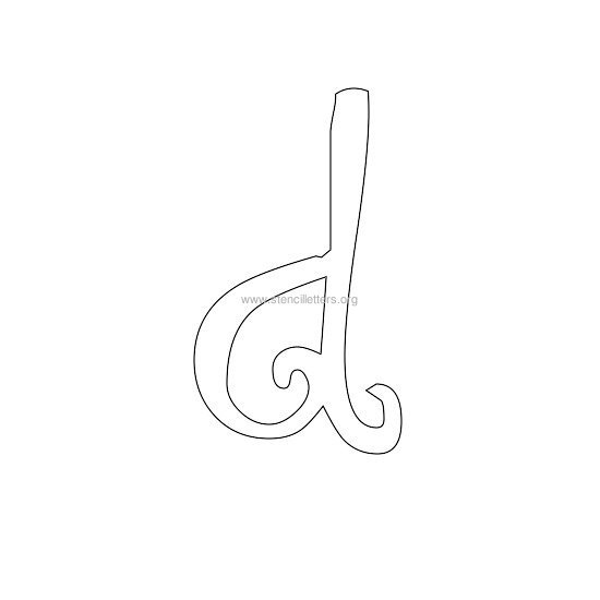 lowercase scrapbooking stencil letter d lowercase scrapbooking stencil letter d