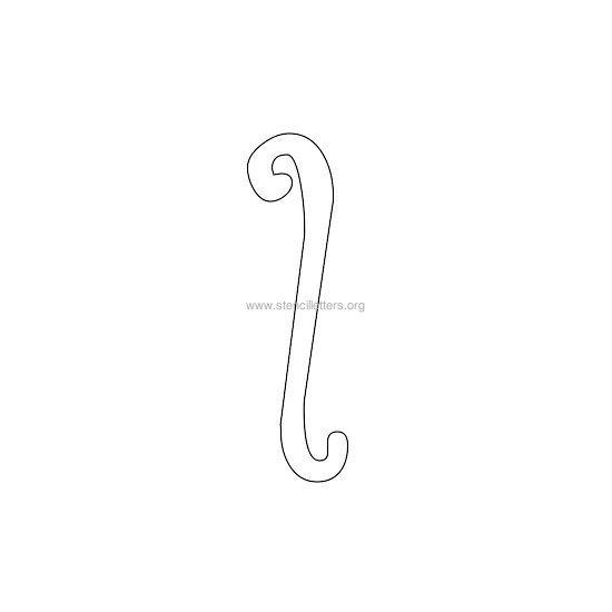 lowercase scrapbooking stencil letter l lowercase scrapbooking stencil letter l