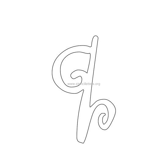 lowercase scrapbooking stencil letter q lowercase scrapbooking stencil letter q