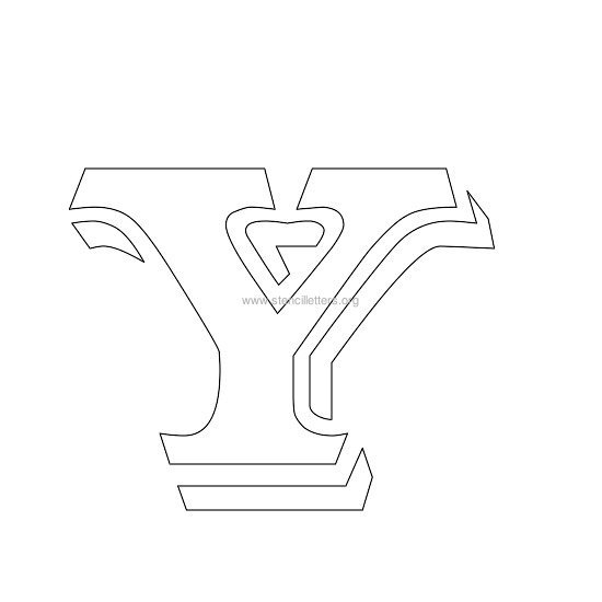 victorian stencil letter y victorian stencil letter y