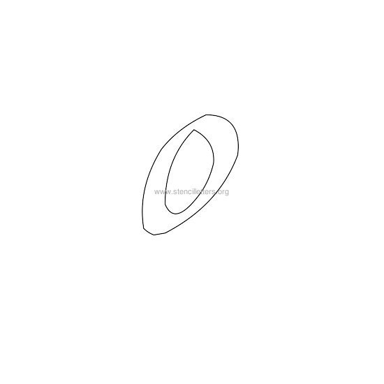 lowercase calligraphy wall stencil letter o lowercase calligraphy wall stencil letter o