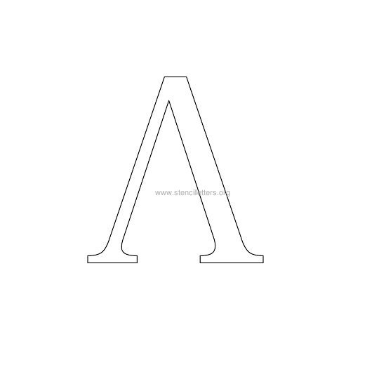 greek wall stencil letter a greek wall stencil letter a