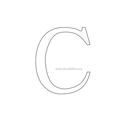 greek wall stencil letter c greek wall stencil letter c