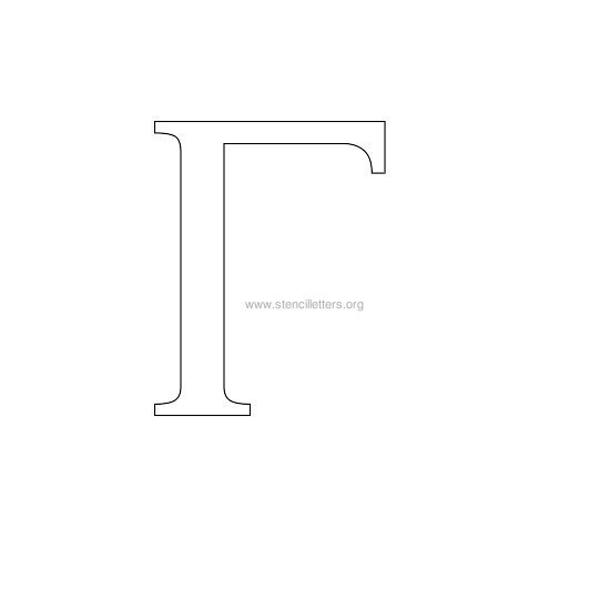 greek wall stencil letter f greek wall stencil letter f