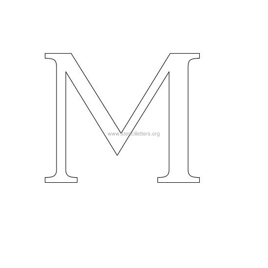greek wall stencil letter m greek wall stencil letter m