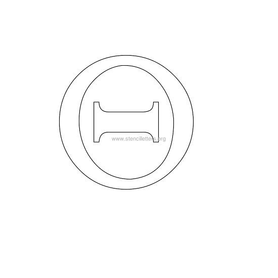 greek wall stencil letter o greek wall stencil letter o