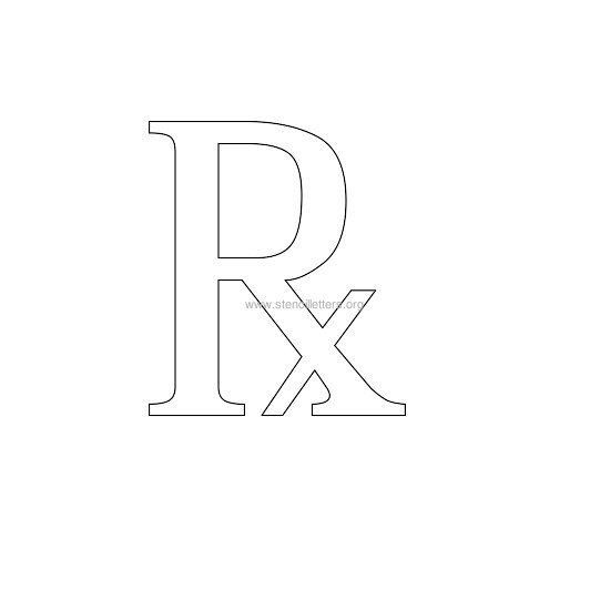 greek wall stencil letter r greek wall stencil letter r