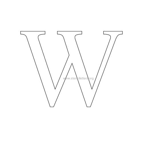 greek wall stencil letter w greek wall stencil letter w