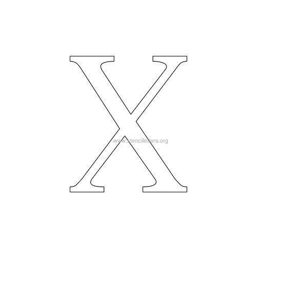 greek wall stencil letter x greek wall stencil letter x