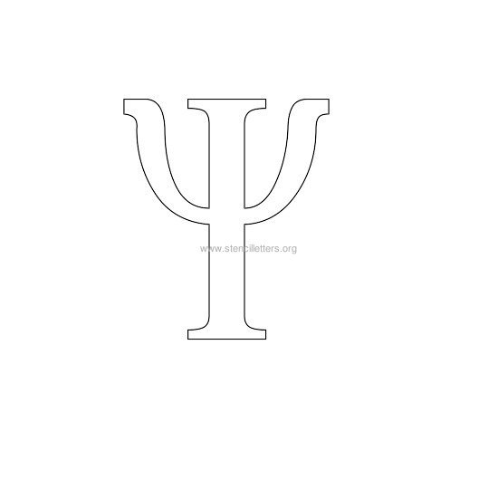 greek wall stencil letter y greek wall stencil letter y