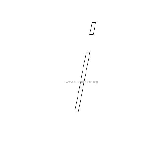 lowercase italic wall stencil letter i lowercase italic wall stencil letter i