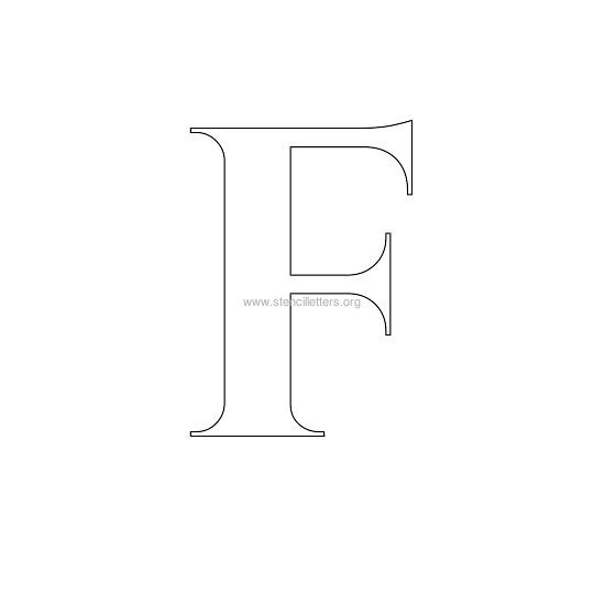 roman wall stencil letter f roman wall stencil letter f
